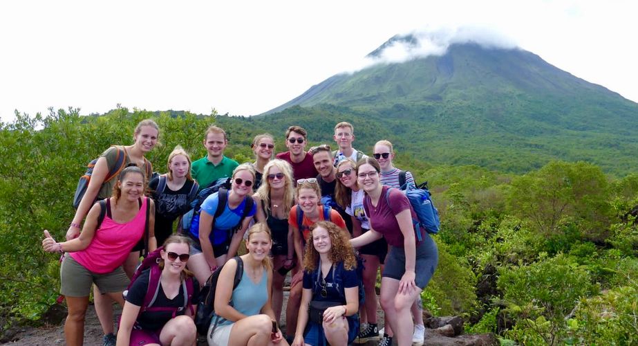 Vulkaan Arenal groepsfoto